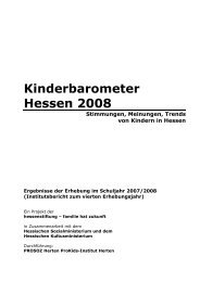 Kinderbarometer Hessen 2008 - Prosoz Herten GmbH