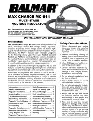 Max Charge MC-614 Manual - Balmar