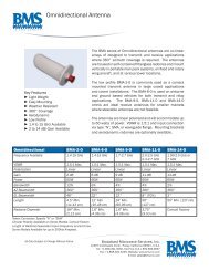 Omni-directional Antenna Datasheet - Broadcast Microwave Services