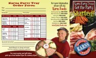 Party Tray - Karns Quality Foods