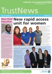 New rapid access unit for women - Calderdale and Huddersfield ...