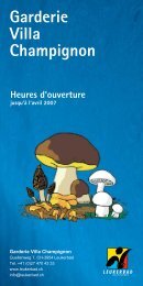 Garderie Villa Champignon Heures d'ouverture