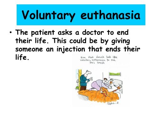 Euthanasia lesson one - Millthorpe School York