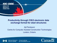 Productivity gains through CIS/2 electronic data ... - CISC-ICCA