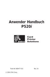 Anwender Handbuch P520i - Zebra