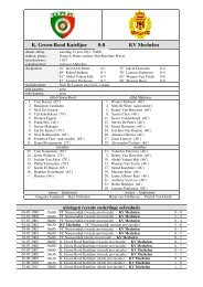 K. Groen-Rood Katelijne 0-8 KV Mechelen - Stamnummer 25