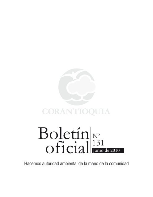 BoletÃ­n Oficial NÂº 131 - Corantioquia