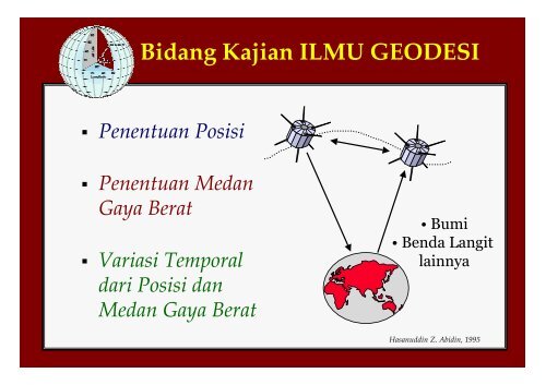 Peran Keilmuan Geodesi Dalam Bidang Penelitian dan ...