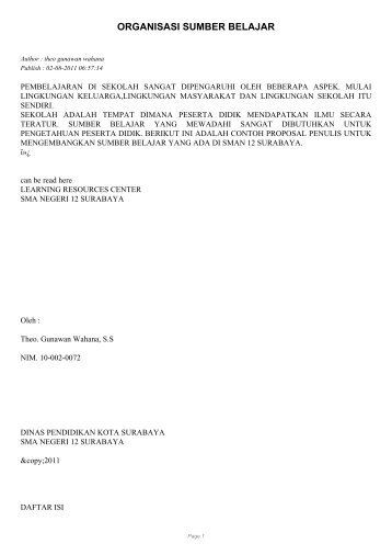 ORGANISASI SUMBER BELAJAR - SKP