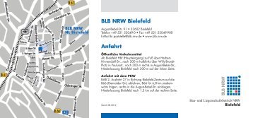 BLB NRW Bielefeld Anfahrt - Bau