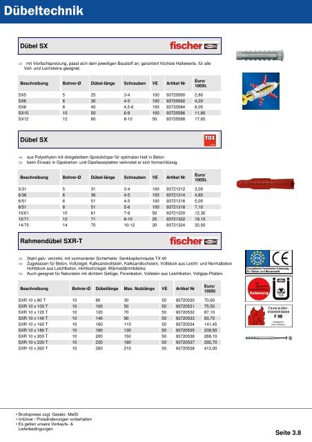 Deckblatt Befestigungstechnik 3 - Thommel