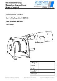 Bedienungsanleitung BETA PROLINE - Hebetechnik Ges.m.b.H.