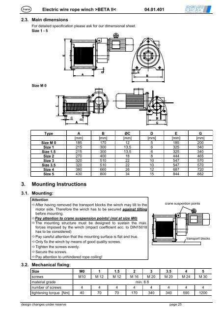 Bedienungsanleitung BETA PROLINE - Hebetechnik Ges.m.b.H.