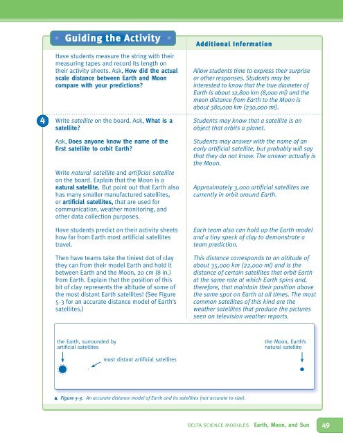 The Earth-Moon System The Earth-Moon System - Delta Education