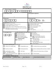 HOME VISIT LOG If visit took place, complete page two. - Healthy ...