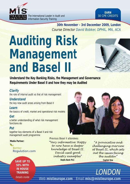 Auditing Risk Management and Basel II - MIS Training