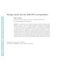 Strange metals and the AdS/CFT correspondence - Harvard University