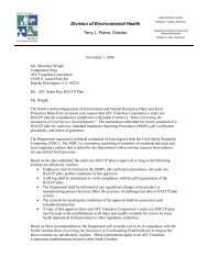Letter Re: AFC Sushi Rice HACCP Plan - Environmental Health ...