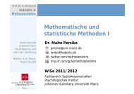 Variable - Methodenlehre und Statistik - Johannes Gutenberg ...