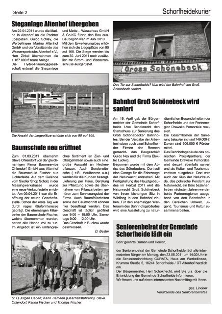 Schorfheidekurier - Gemeinde Schorfheide