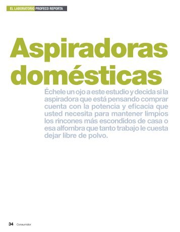 Aspiradoras - Profeco