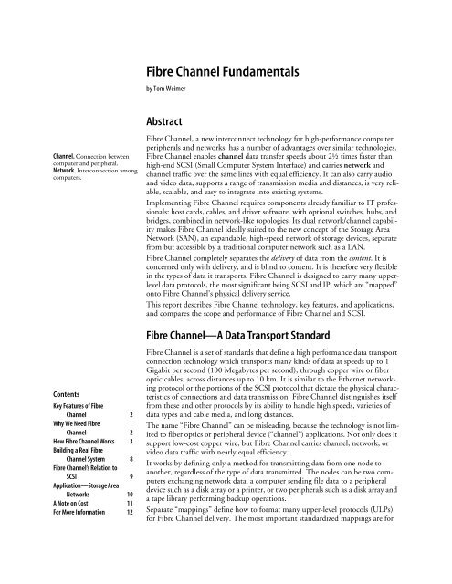 Fibre Channel Fundamentals (PDF) - Unylogix Technologies Inc.