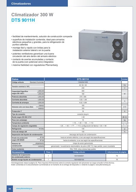 Climatización y equipos para armarios eléctricos - Pfannenberg