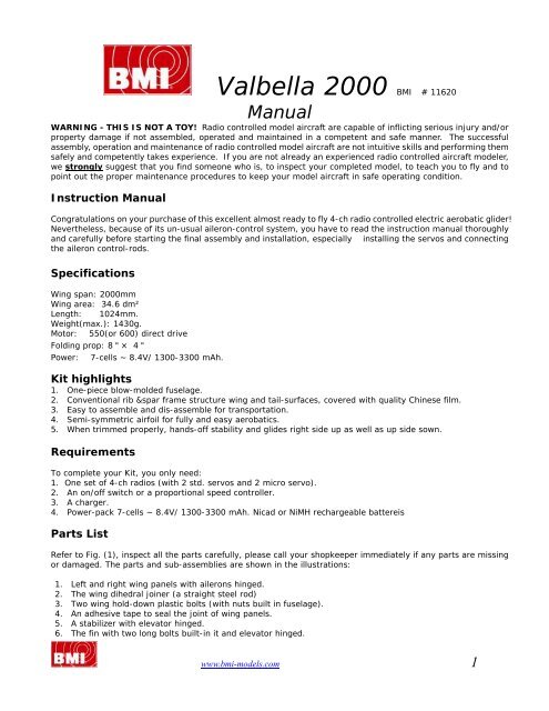 Valbella 2000 - BMI-models