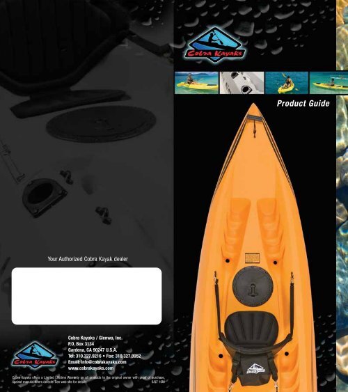 Product Guide - Cobra Kayaks