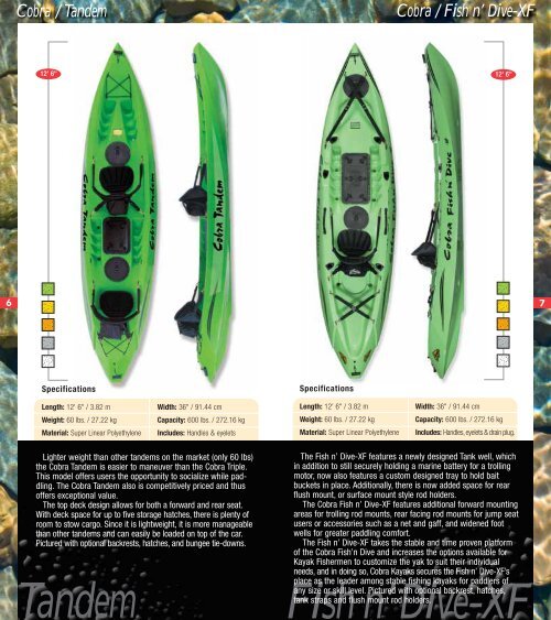 Product Guide - Cobra Kayaks