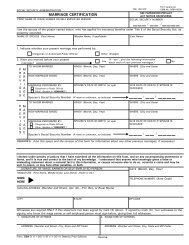 Marriage Certification - Social Security