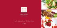 Kulinarischer Kalender - Leonardo Hotels