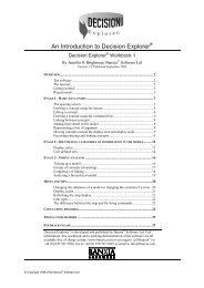 banxia decision explorer banxia decision explorer