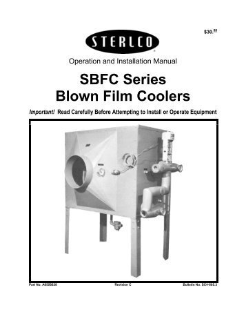 SBFC Series Blown Film Coolers - Sterling