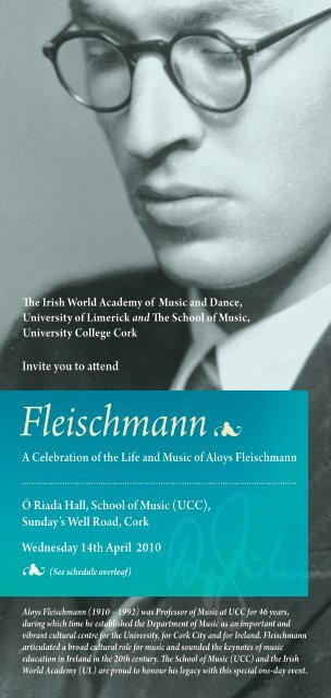Fleischmann - Music at UCC - University College Cork