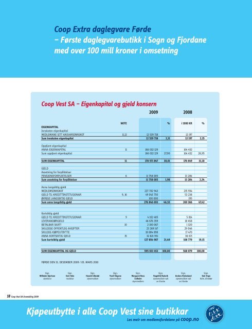 Last ned Ã¥rsmelding - Coop