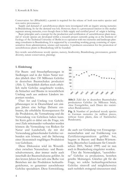 Perspektiven für die Verwendung gebietseigener ("autochthoner ...