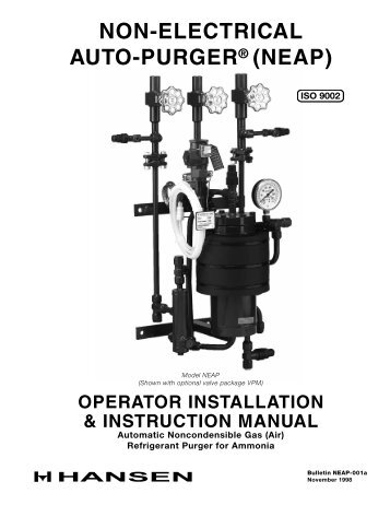 NON-ELECTRICAL AUTO-PURGERÂ® (NEAP) - Hansen Technologies