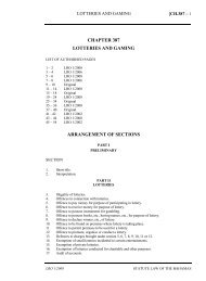 Lotteries and Gaming Act - The Bahamas Laws On-Line - The ...