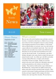 Diary Dates What a term! - Kemble Primary School