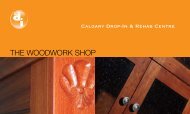 THE WOODWORK SHOP - Calgary Drop-In & Rehab Centre