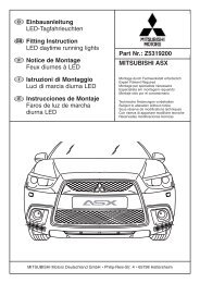 Part Nr.: Z5319200 Einbauanleitung LED-Tagfahrleuchten Fitting ...