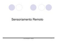 Sensoriamento Remoto - Curso de Geografia do Uniceub