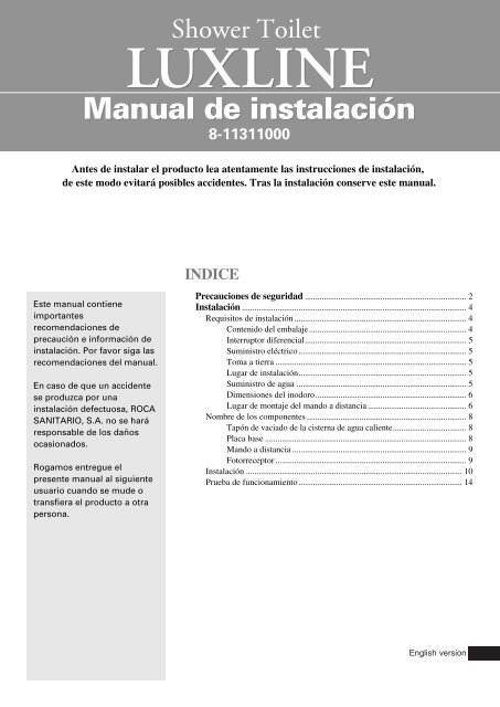 Manual de instalaciÃ³n - Roca
