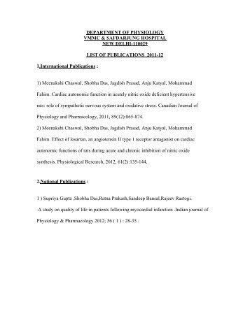 PHYSIO-Publications - Safdarjung Hospital