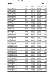 Obst-Preisliste - Bauer Baumschulen AG