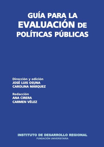 Guía para la Evaluación de Políticas Públicas - CLAD