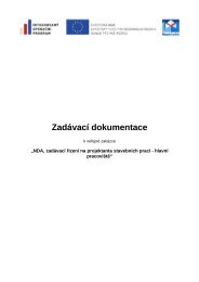 NDA - zadÃ¡vacÃ­ dokumentace k vÃ½bÄru projektanta ... - NÃ¡rodnÃ­ archiv