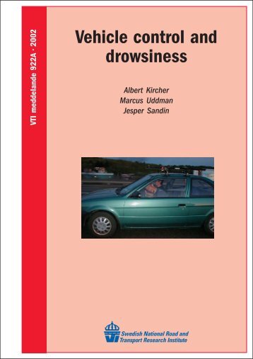 Vehicle control and drowsiness - VTI