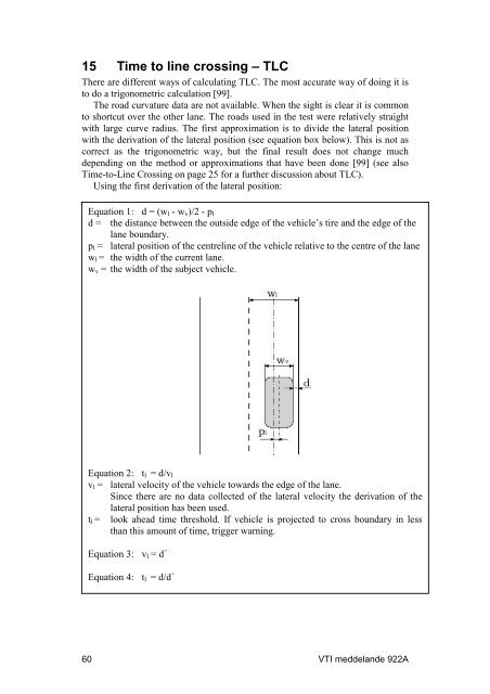 Vehicle control and drowsiness - VTI